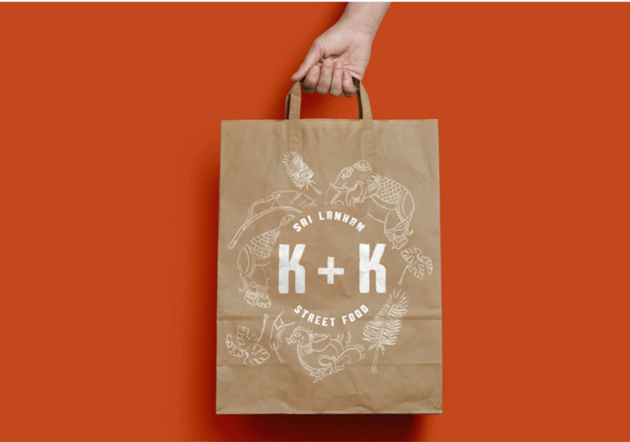 斯里蘭卡街頭美食K+K的vi品牌設計與logo設計圖片欣賞.jpg