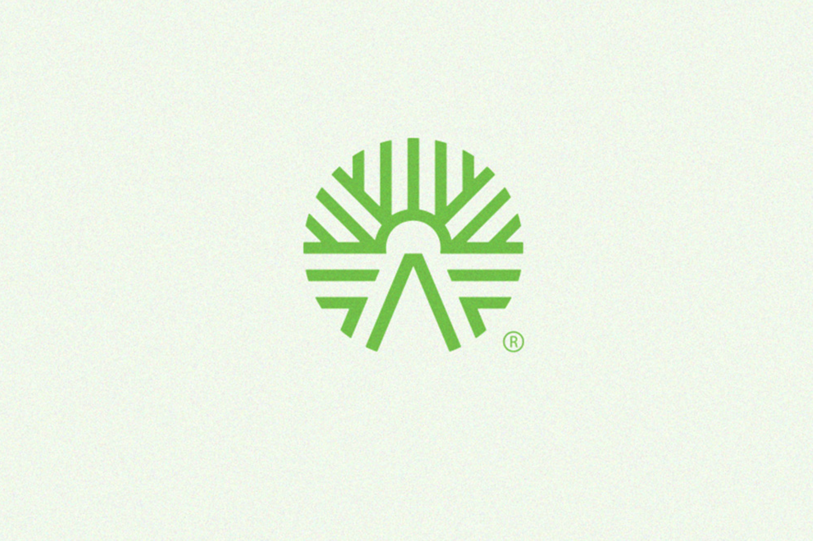 太陽元素的發著光的農業logo.png
